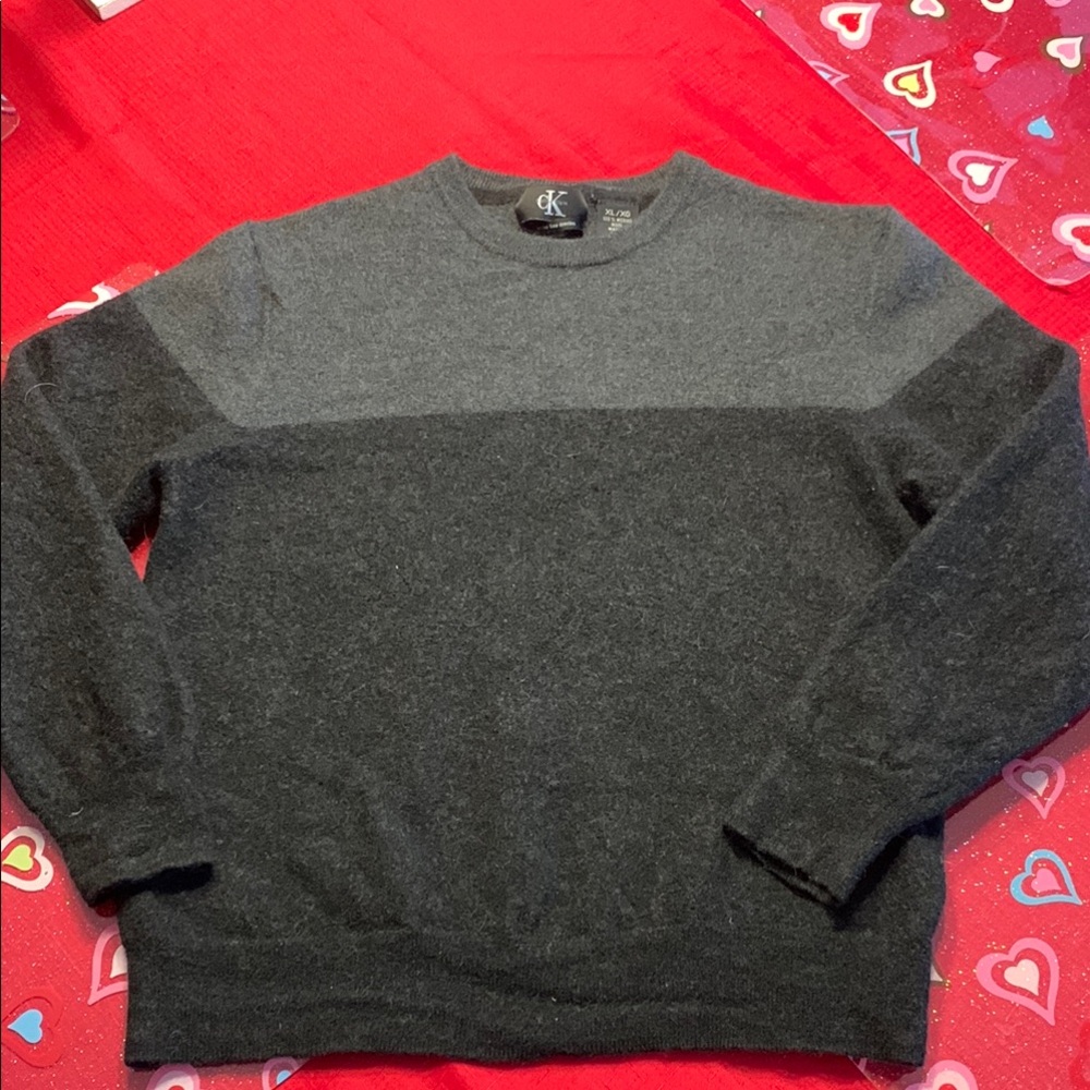 Calvin Klein Gray Colorblock Sweater